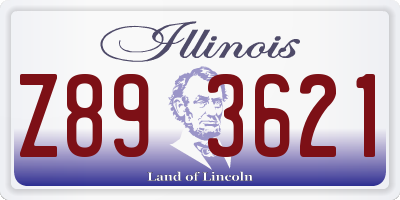 IL license plate Z893621