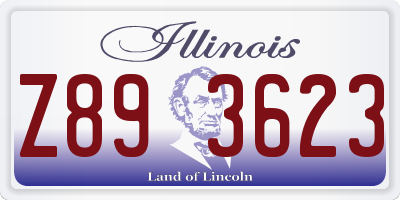 IL license plate Z893623