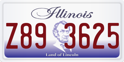 IL license plate Z893625