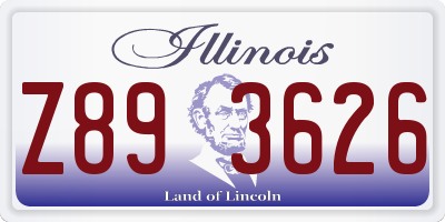 IL license plate Z893626