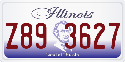 IL license plate Z893627
