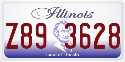 IL license plate Z893628