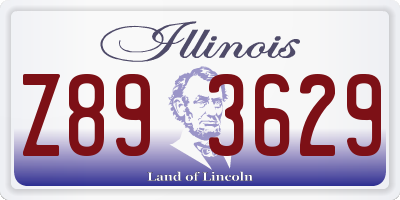 IL license plate Z893629