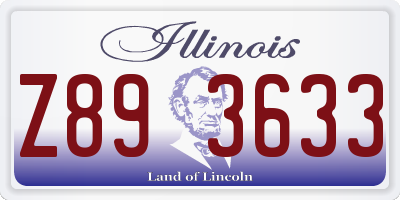 IL license plate Z893633