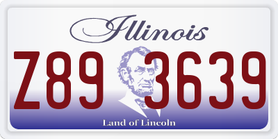 IL license plate Z893639