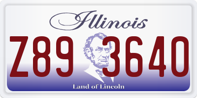 IL license plate Z893640