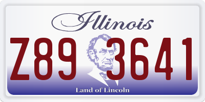 IL license plate Z893641