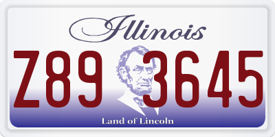 IL license plate Z893645