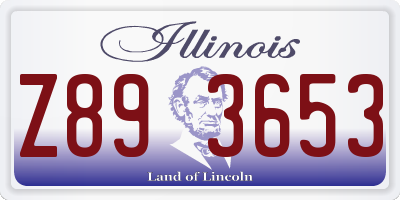 IL license plate Z893653