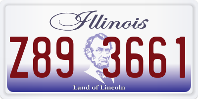IL license plate Z893661