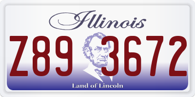 IL license plate Z893672