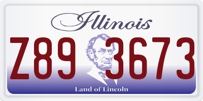 IL license plate Z893673
