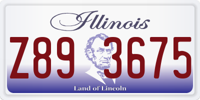 IL license plate Z893675