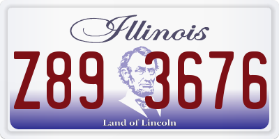IL license plate Z893676