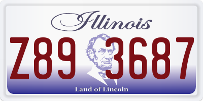 IL license plate Z893687