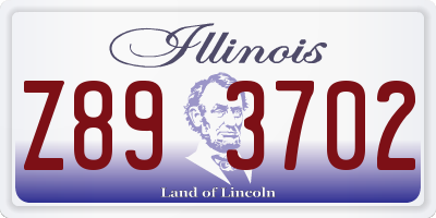 IL license plate Z893702