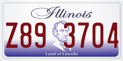 IL license plate Z893704