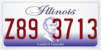 IL license plate Z893713