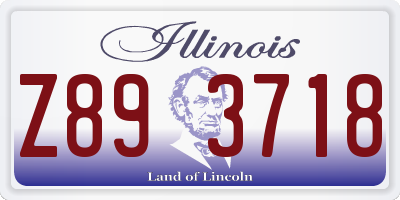 IL license plate Z893718