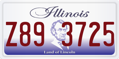 IL license plate Z893725