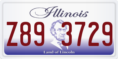 IL license plate Z893729