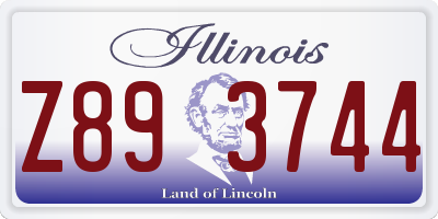 IL license plate Z893744
