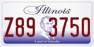 IL license plate Z893750