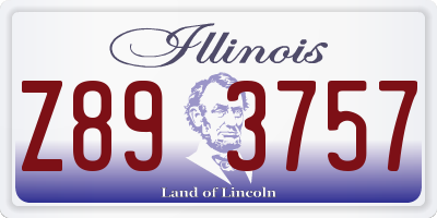 IL license plate Z893757