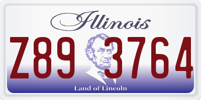 IL license plate Z893764