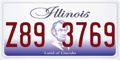 IL license plate Z893769