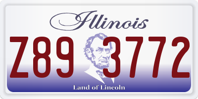 IL license plate Z893772