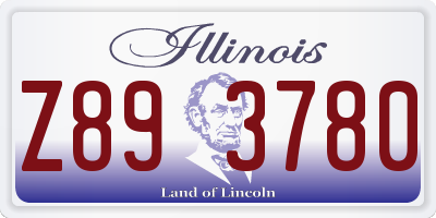 IL license plate Z893780