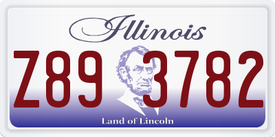 IL license plate Z893782