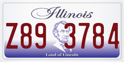 IL license plate Z893784