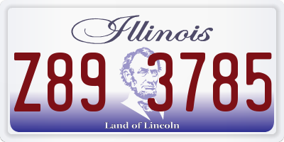 IL license plate Z893785