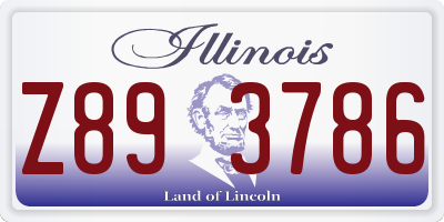 IL license plate Z893786