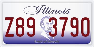 IL license plate Z893790