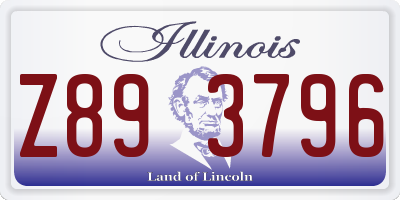 IL license plate Z893796