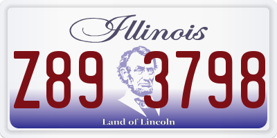 IL license plate Z893798