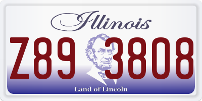 IL license plate Z893808