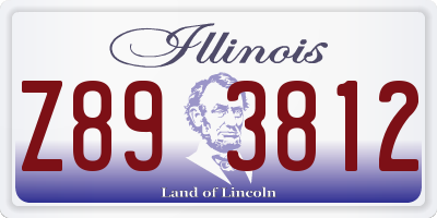 IL license plate Z893812
