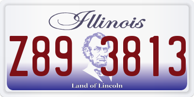IL license plate Z893813