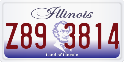 IL license plate Z893814