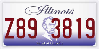 IL license plate Z893819