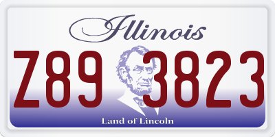 IL license plate Z893823