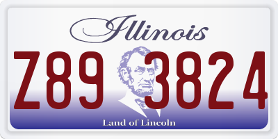 IL license plate Z893824