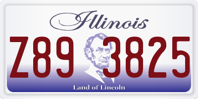 IL license plate Z893825