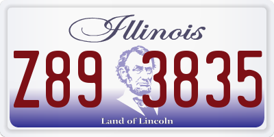 IL license plate Z893835