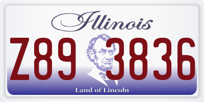 IL license plate Z893836