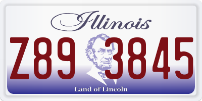 IL license plate Z893845